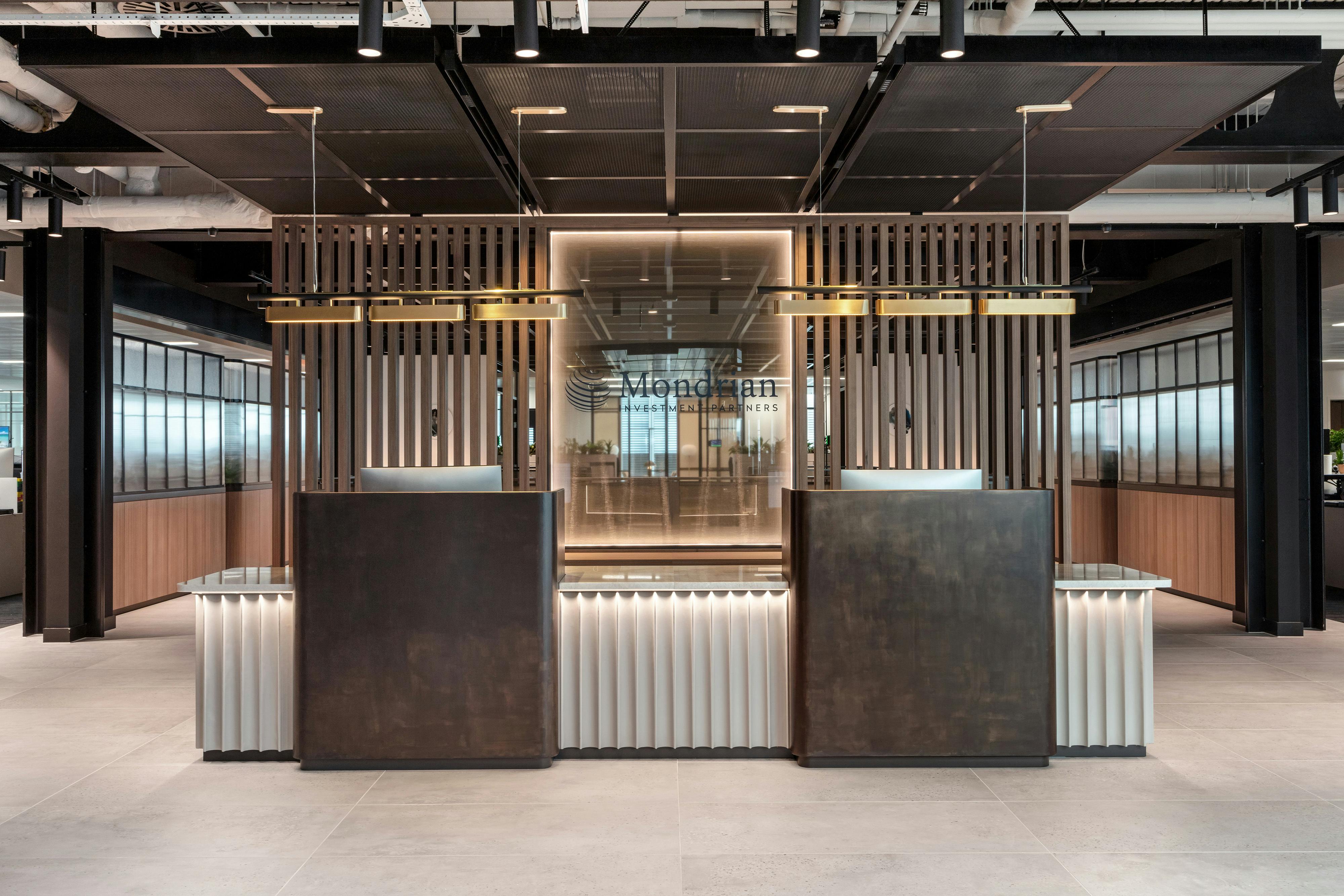 mondrian office lobby space design