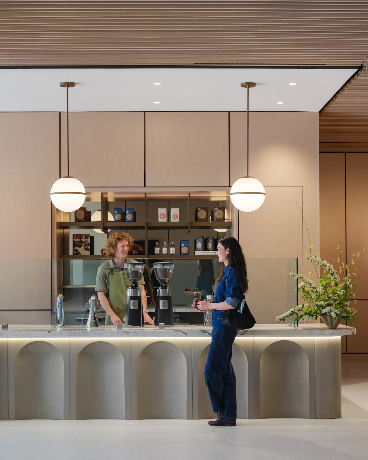 Vertical MAWD March and White Design Berkeley Commons Cafe Coffee Bar Hospitality Design