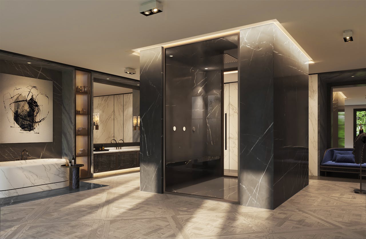 luxury master bathroom