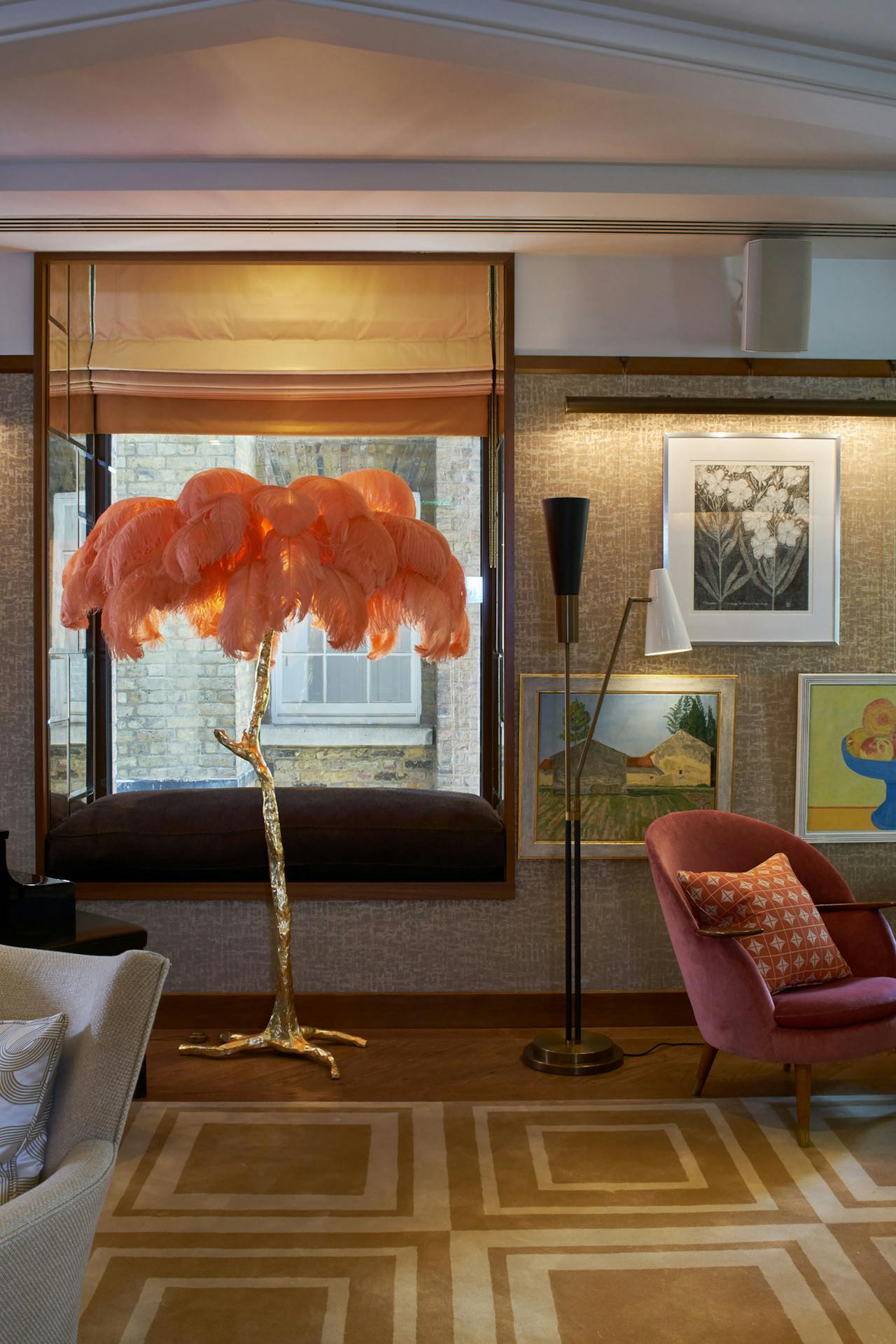 flamingo inspired floor lamp