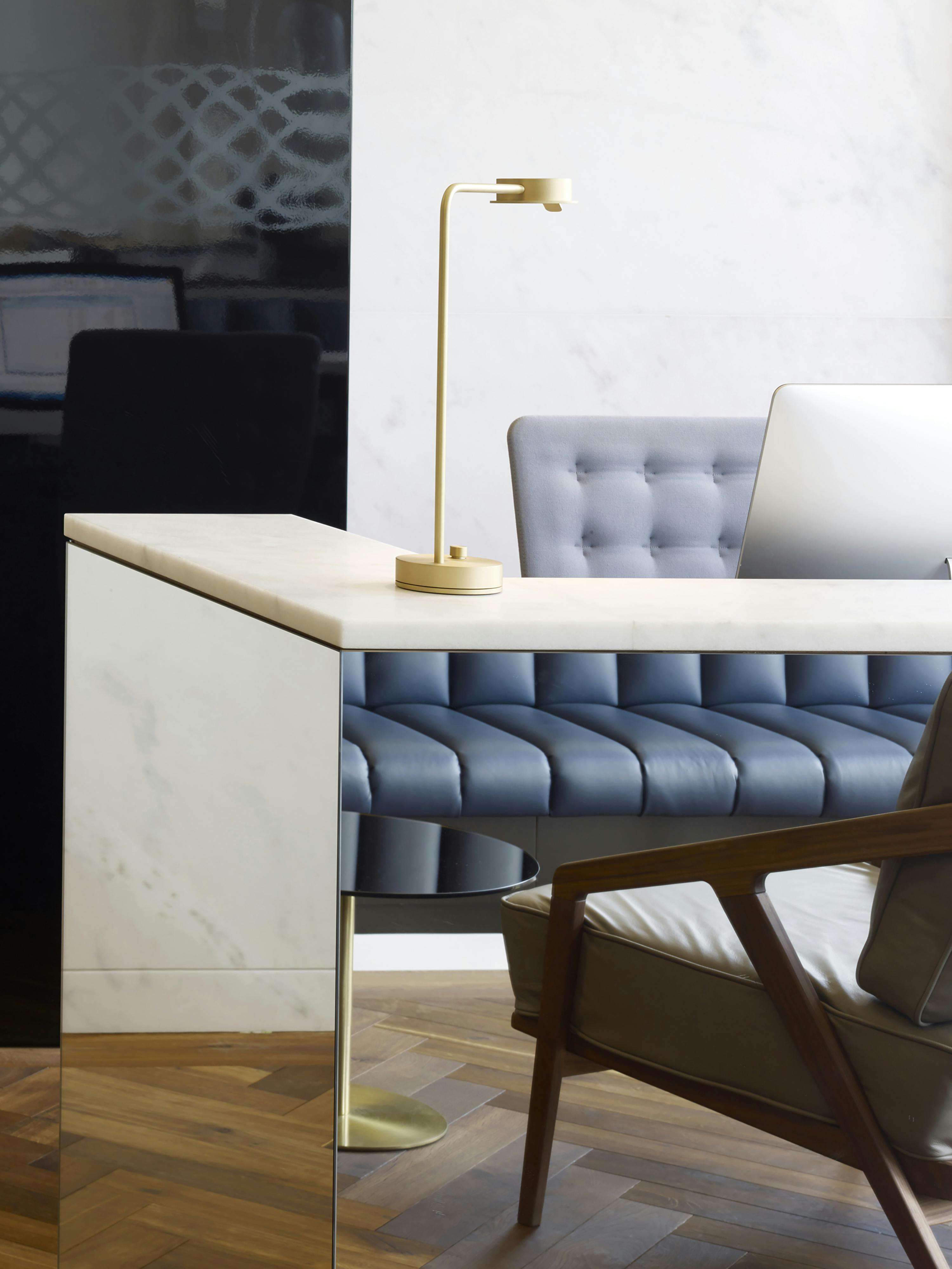 modern office desk and chair