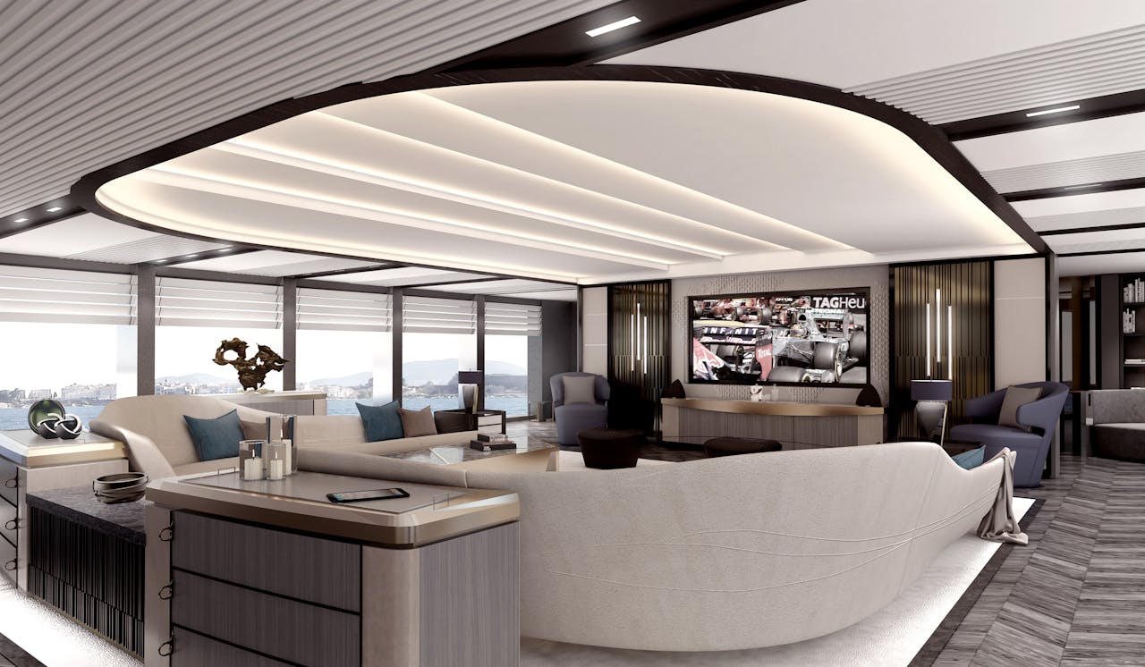 interior design superyacht salon