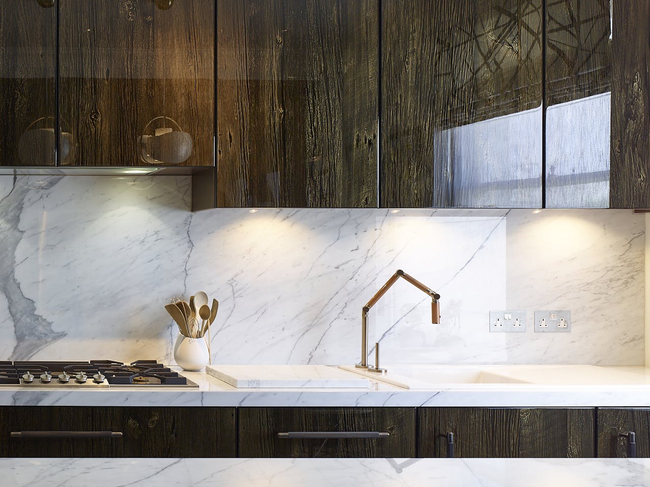 custom reclaimed wood kitchen wall cabinets