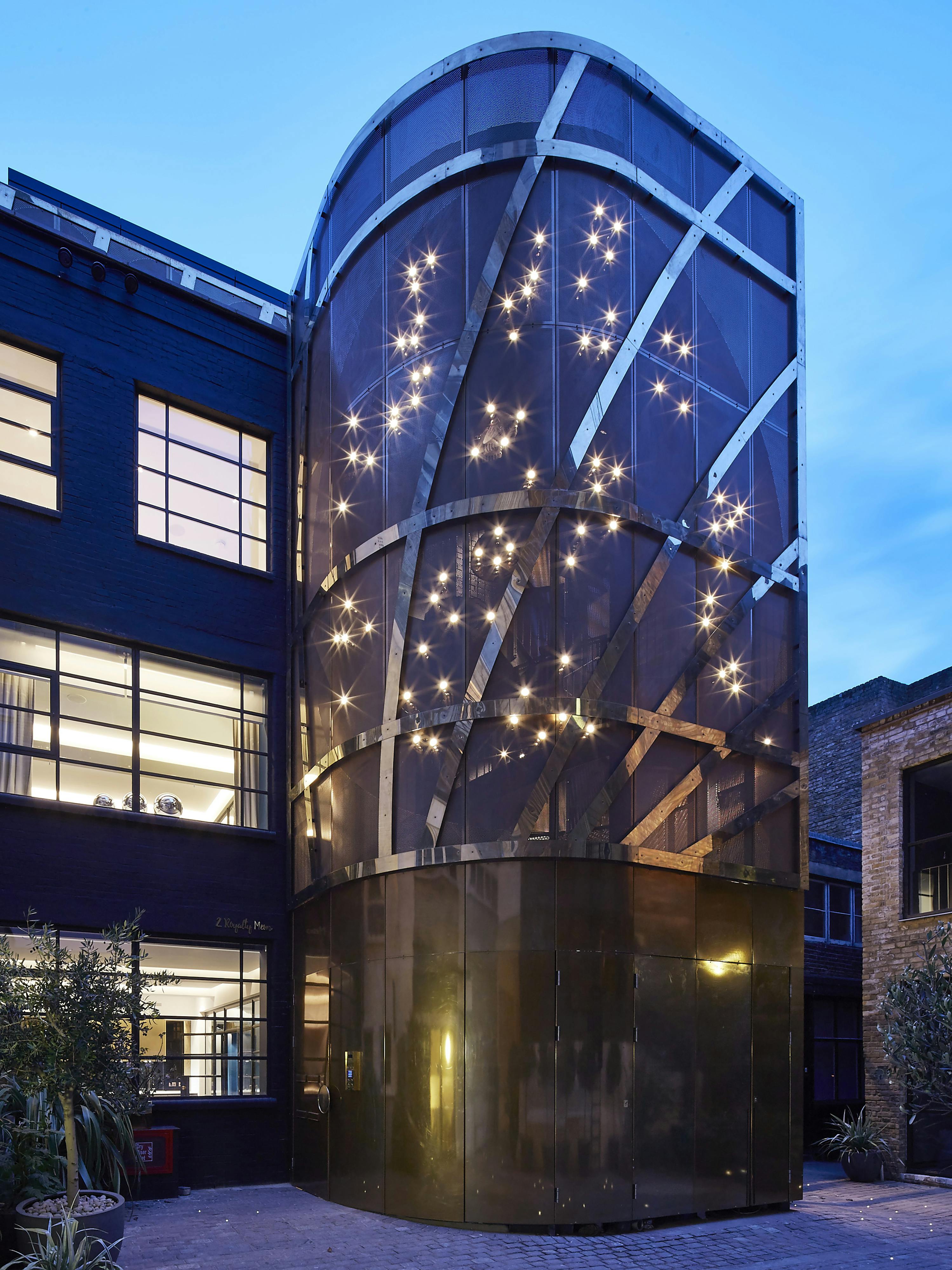 external sculptural stair