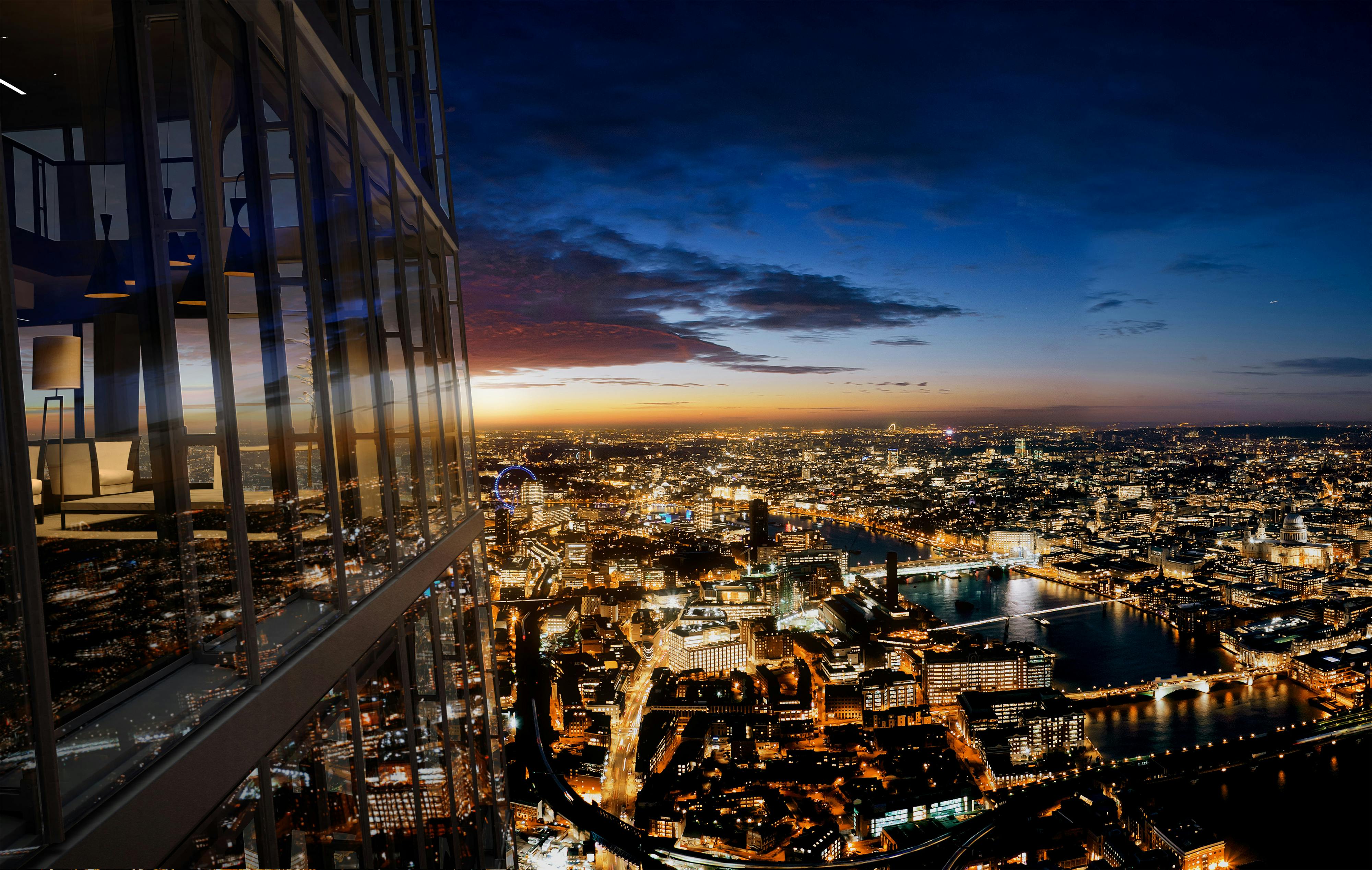 view of london from the shard