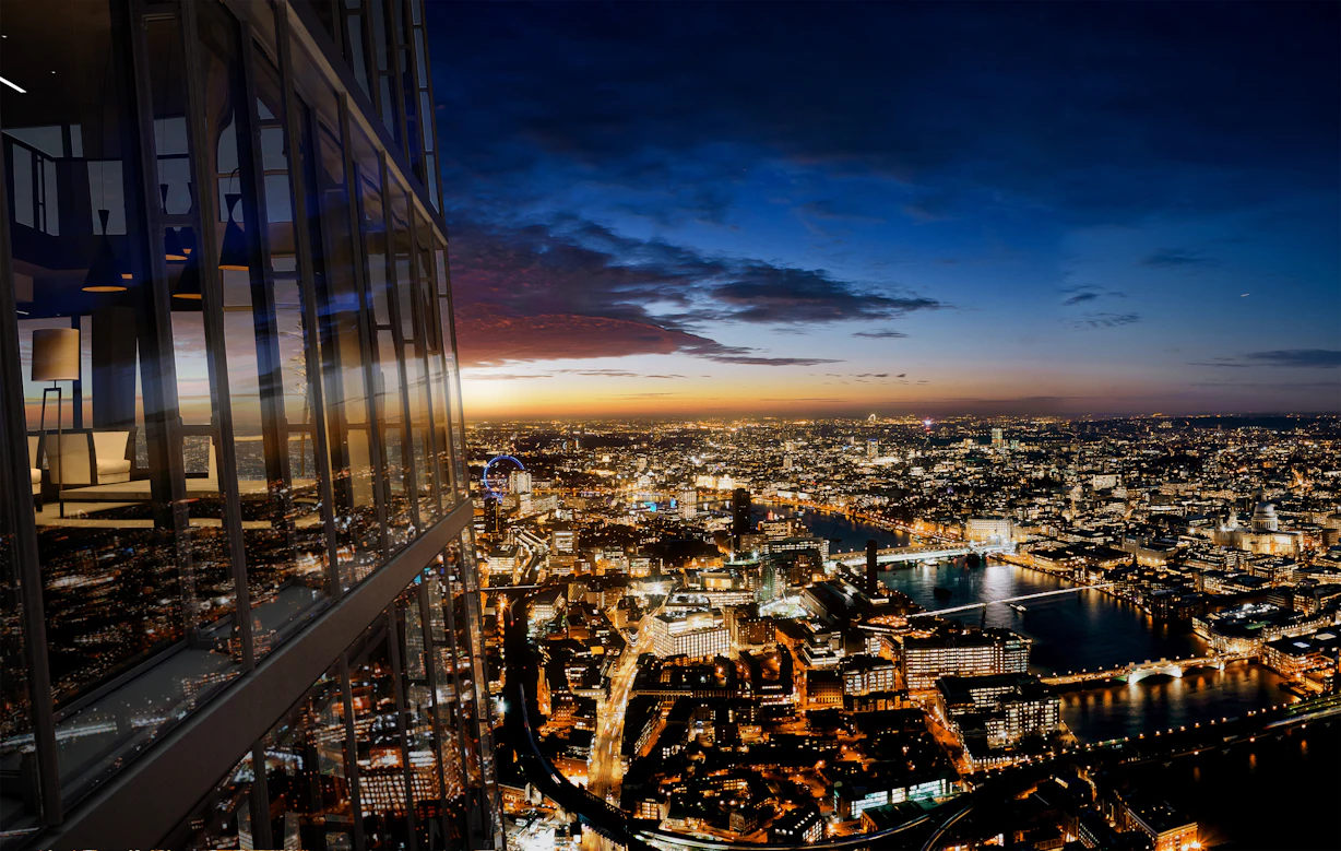 view of london from the shard
