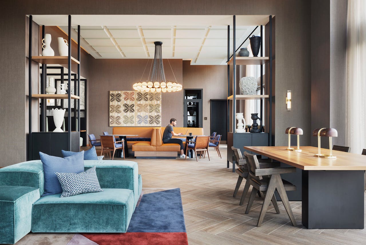 The Row Chicago Related Midwest Co Working Interior Design MAWD Residential Hospitality