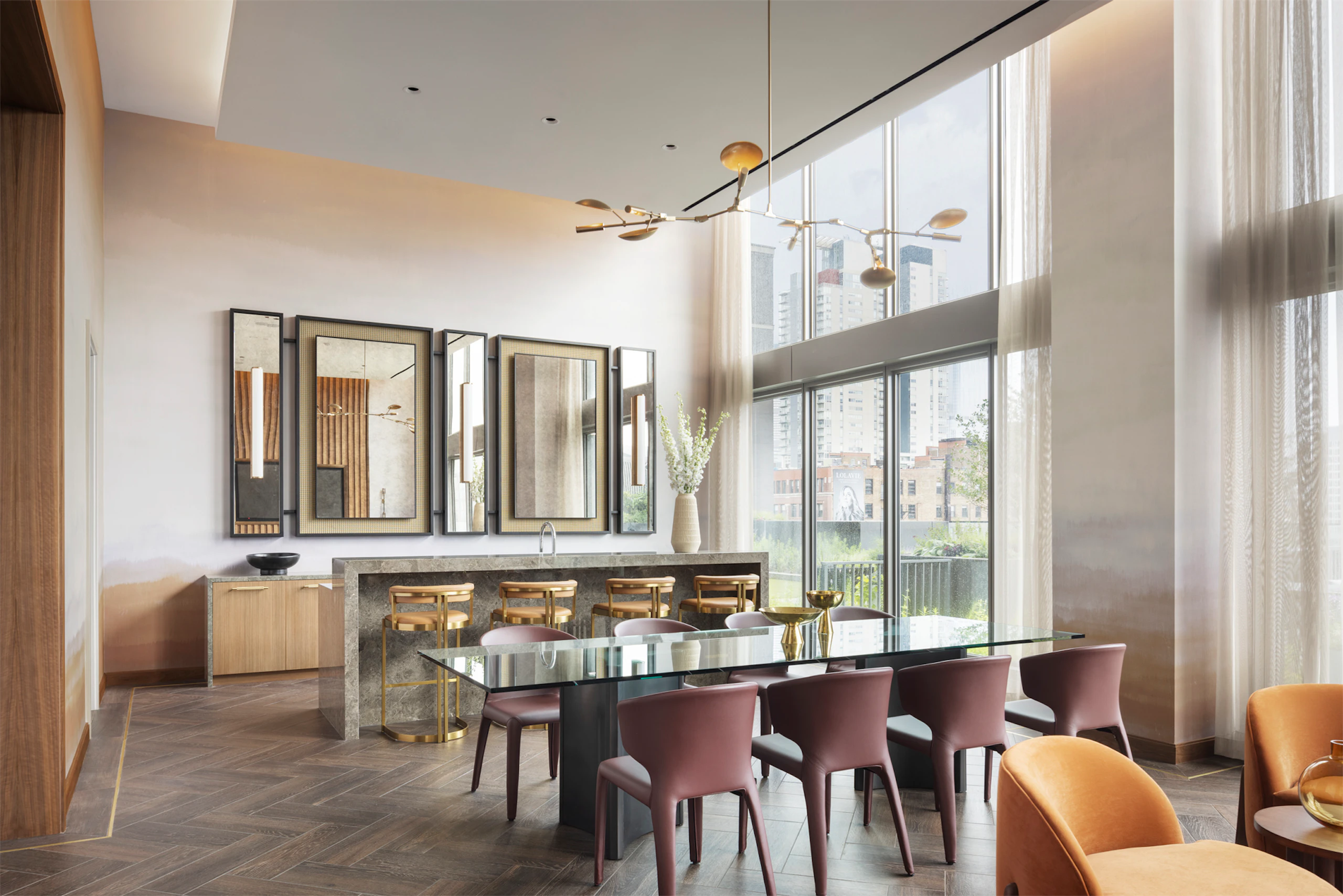 The Row Chicago Related Midwest Social Club Interior Design MAWD Residential Hospitality